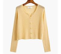HJUGHPN Cardigan fin à manches longues pour femme