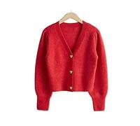 HJUGHPN Cardigan pour femme cardigan printemps automne mode mince pull tricoté femme décontracté col en V pulls pull femme tops