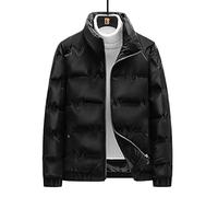 HJUGHPN Doudoune pour homme, à col montant pour homme, veste d'hiver chaude et décontractée pour homme, manteau de neige coupe-vent en duvet de canard (LDS966noir, XL)