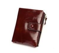 HJUGHPN Femmes Portefeuilles Luxe Cuir véritable Femme Portefeuille Petite Monnaie Sac à Monnaie Vrais Cuir de Vachette Cuir Femme Sac à Main Vintage Style Mini Portefeuille(Coffee)