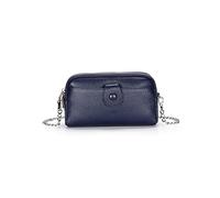 HJUGHPN Femmes Portefeuilles Petit sac à main Cache de vachette à double couche multifonctionnelle Pochette à fermeture à glissière de la chaîne de la chaîne All-match Sac de messager pour femme(Blue)