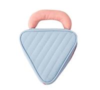 HJUGHPN Mini trousse de maquillage triangulaire pour femme avec fermeture éclair et petit pendentif