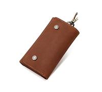 HJUGHPN Porte-clé en cuir pour femme - Sac de rangement en forme de vache - Mini sac de majordome, marron, Taille unique