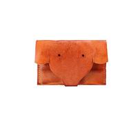 HJUGHPN Porte-monnaie rétro en cuir pour femme Motif dessin animé, Orange, Taille unique