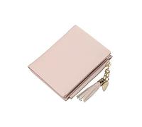 HJUGHPN Portefeuille court pour femme - Porte-monnaie tendance - Petit portefeuille pour femme avec boucle - Rose