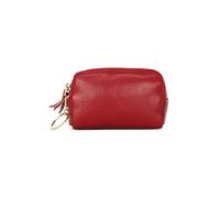 HJUGHPN Portefeuille unisexe en cuir véritable avec double fermeture éclair pour cartes de crédit, 1 couleur, Taille unique