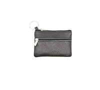 HJUGHPN Portefeuille unisexe en cuir véritable pour femme - Petit portefeuille court pour étudiant - Mini sac à monnaie mignon - Porte-clés - Poche zippée - Sac à main à monnaie, 1 couleur, Taille