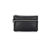 HJUGHPN Portefeuilles en cuir pour femme - Petit porte-monnaie décontracté - Fermeture éclair - Multifonction - Petit portefeuilles pour femme, noir, Taille unique