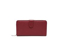 HJUGHPN Portefeuilles en cuir véritable pour femme - Long porte-monnaie - Pochette pour femme - Porte-cartes fonctionnel, Rouge, Taille unique