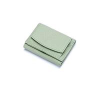 HJUGHPN Portefeuilles en cuir véritable pour femme - Mini porte-monnaie - Petit sac à monnaie - Pochette pour femme, Vert, Taille unique