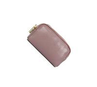 HJUGHPN Portefeuilles pour femme avec 3 fermetures éclair en cuir véritable - Pochette simple - Avec porte-clés, violet, Taille unique
