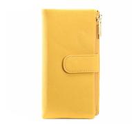 HJUGHPN Portefeuilles pour femme en cuir synthétique - Porte-monnaie à long moraillon - Grande capacité - Poche pour téléphone - Pochette multifonction - Porte-monnaie, 1 couleur, Taille unique