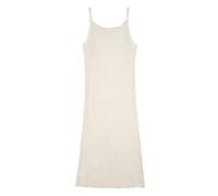 HJUGHPN Robe longue sexy sans manches pour femme (beige)
