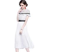 HJUGHPN Robe sexy en dentelle florale pour femme - Chic et décontractée - Taille M