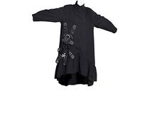 HJUGHPN Robes à manches longues pour femme - Patchs mignons - Automne - Vêtements décontractés - Grande taille - Style streetwear unique