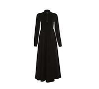 HJUGHPN Robes pour femme Printemps et été Longue Slim Fermeture Éclair Robe Femme Grande Couleur Contraste Robe Femme