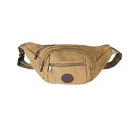 HJUGHPN Sac Banane Taille Packs Hommes Banana Bum Sac Mode Toile Fanny Pack Chaud Casual Ceinture Sac Femme Sports Sacs Hip Sac Téléphone Pounch Voyage(Bruin)