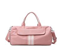 HJUGHPN Sac de Sport Femme Gymnase Aquatique Sac de Sport Sacs de Fitness rayés de MenTravel Training Bag pour Chaussures Sac à bandoulière Sports(Pink)