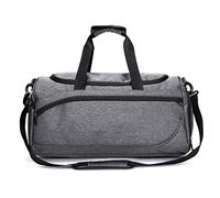 HJUGHPN Sac de Sport Femme Gymnase Sec Humide Sacs de Fitness Sac d'entraînement pour Le Sport épaule Duffle Sac de Voyage pour Hommes de Femmes Gymtas Sac de Sporttas(Grijs)