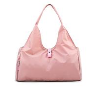 HJUGHPN Sac de Sport Femme Sac de Sport et de Yoga avec Poche Humide Weekender Sac de Nuit pour Femme avec Poche à Chaussures indépendante et support pour Tapis de Yoga(Pink)