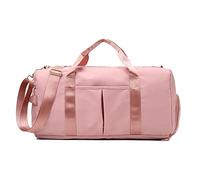 HJUGHPN Sac de Sport Femme Sac de Sport pour Femme avec Compartiment à Chaussures Durable léger Yoga Grand Sac à Main(Pink)
