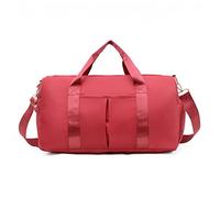 HJUGHPN Sac de Sport Femme Sac de Voyage imperméable en Nylon Dames Formation Fitness Sac à Main Grande capacité Pliant Sac de Sport boîte de Rangement de Chaussures(Red)