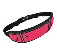 HJUGHPN Sacs pour téléphone Professional Running Waist Bag Sports Belt Pouch Mobile Phone Case Men Women Hidden Pouch Gym SportsBags Running Belt Waist Pack(Red)