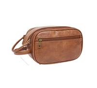 HJUGHPN Trousse de maquillage pour femme - Double fermeture éclair - Trousse de rangement pour articles de toilette