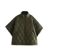 HJUGHPN Veste ample en laine chaude pour femme Parkas col montant manches mi-longues pour femme Marée (L)