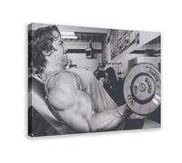 HJUKKM Arnold Schwarzenegger - Impression sur toile - Décoration murale - Pour chambre à coucher, bureau, chambre - Cadeau - 40 x 60 cm