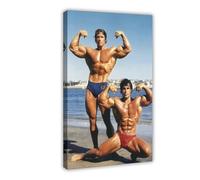 HJUKKM Arnold Schwarzenegger Poster sur toile pour décoration de chambre à coucher, bureau, chambre, cadeau 40 x 60 cm