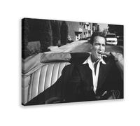 HJUKKM Impression sur toile Arnold Schwarzenegger qui fume un cigare - Décoration pour chambre à coucher, bureau, chambre - Cadeau - 40 x 60 cm