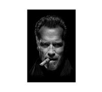 HJUKKM Poster sur toile Arnold Schwarzenegger Smokin' A Cigar - Décoration pour chambre à coucher, bureau, chambre - Cadeau - 30 x 45 cm