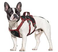 Hjumarayan Harnais anti-traction pour chien de taille moyenne, imperméable, avec poignée, réfléchissant, anti-fugue (noir M)