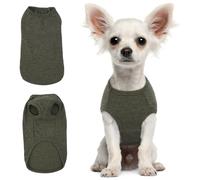 Hjumarayan T-shirt pour petit chien - Pull en tricot doux et extensible Taille XXS, vert