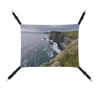 HJUQNGF Hamac pour chat - Doux et respirant - Hamac à suspendre avec crochets en métal - Irlande - Extérieur - Comté de Clare The Cliffs - Hamac de couchage portable pour chats, petits chiens et