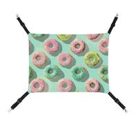HJUQNGF Hamac pour chat - Doux et respirant - Hamac à suspendre avec crochets en métal - Mini donut - Hamac de couchage portable pour chats, petits chiens et petits animaux