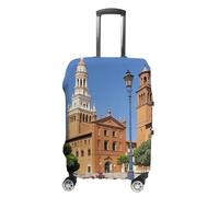HJUQNGF Housses de bagage pour valise de 48,3 à 81,3 cm, housse de protection extensible et durable, lavable, anti-rayures, blanc, S, Fleurs et animaux