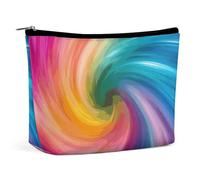 HJUQNGF Rainbow Color Plaid-png Trousse de toilette portable de grande capacité Sacs de maquillage de voyage Organisateur de maquillage pour shampooing après-shampoing brosses Ensemble d'accessoires