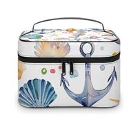 HJUQNGF Trousse de maquillage portable pour une gamme de créatures marines, trousse de toilette de grande capacité, trousse de maquillage de voyage, organisateur de maquillage pour shampooing,