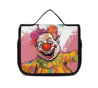 HJUQNGF Trousse de toilette de voyage pour femme, grande trousse de maquillage à suspendre pour articles de toilette, récipient 3 en 1, blanc, 22,5 x 18,5 cm, blanc, 22.5x18.5cm