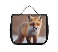 HJUQNGF Trousse de toilette de voyage pour femme - Grande trousse de maquillage à suspendre pour articles de toilette - Récipient 3 en 1 - Blanc - 22,5 x 18,5 cm, blanc, 22.5x18.5cm