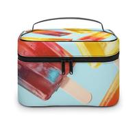 HJUQNGF Trousse de toilette portable avec symboles de salsa mexicaine - Grande capacité - Trousse de maquillage de voyage - Organisateur de maquillage pour shampooing, après-shampoing et brosses -