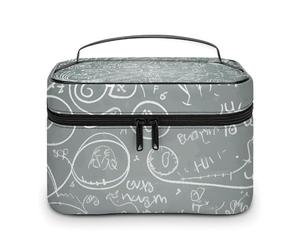 HJUQNGF Trousse de toilette portable couleur marbre or rose, grande capacité, trousse de maquillage de voyage, organisateur de beauté pour shampooing, après-shampooing, brosses, Question de