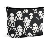 HJUQNGF Trousse de toilette portable Dark Rock Image - Grande capacité - Trousse de maquillage de voyage - Organisateur de maquillage pour shampooing, après-shampooing, brosses - Accessoires de