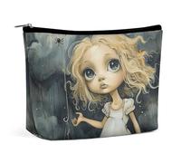 HJUQNGF Une trousse de toilette portable en forme de lapin marron de grande capacité, trousse de maquillage de voyage, organisateur de maquillage pour shampooing, après-shampooing, brosses