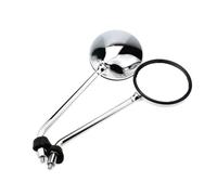 HJWPD Rétroviseur Moto pour Vespa GTS300 2013 2014 2015 2016 2017 2018 Lentille Verre Transparent Pièces Rechange