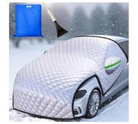 HJXBD888 Épaissie et allongée Protege Pare Brise Hiver Très Grand 230x250 cm Film d'aluminium Tissu Protection Givre Pare Brise pour La Plupart des Voitures