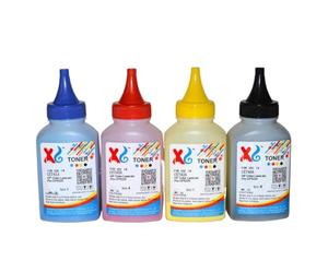 HJXcTRH 1 Ensemble de Poudre de Toner 40g Compatible avec Les modèles d'imprimante CP5225 CP5525dn CP5520 CE740A CE741A CE742A CE743A(CMYK 1Set)