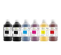 HJXcTRH Cartouche d'encre 1000ML x 6, Compatible avec DesignJet Z6 Z9 +, Remplacement d'imprimante Compatible avec 746 747 PK C M Y MK R